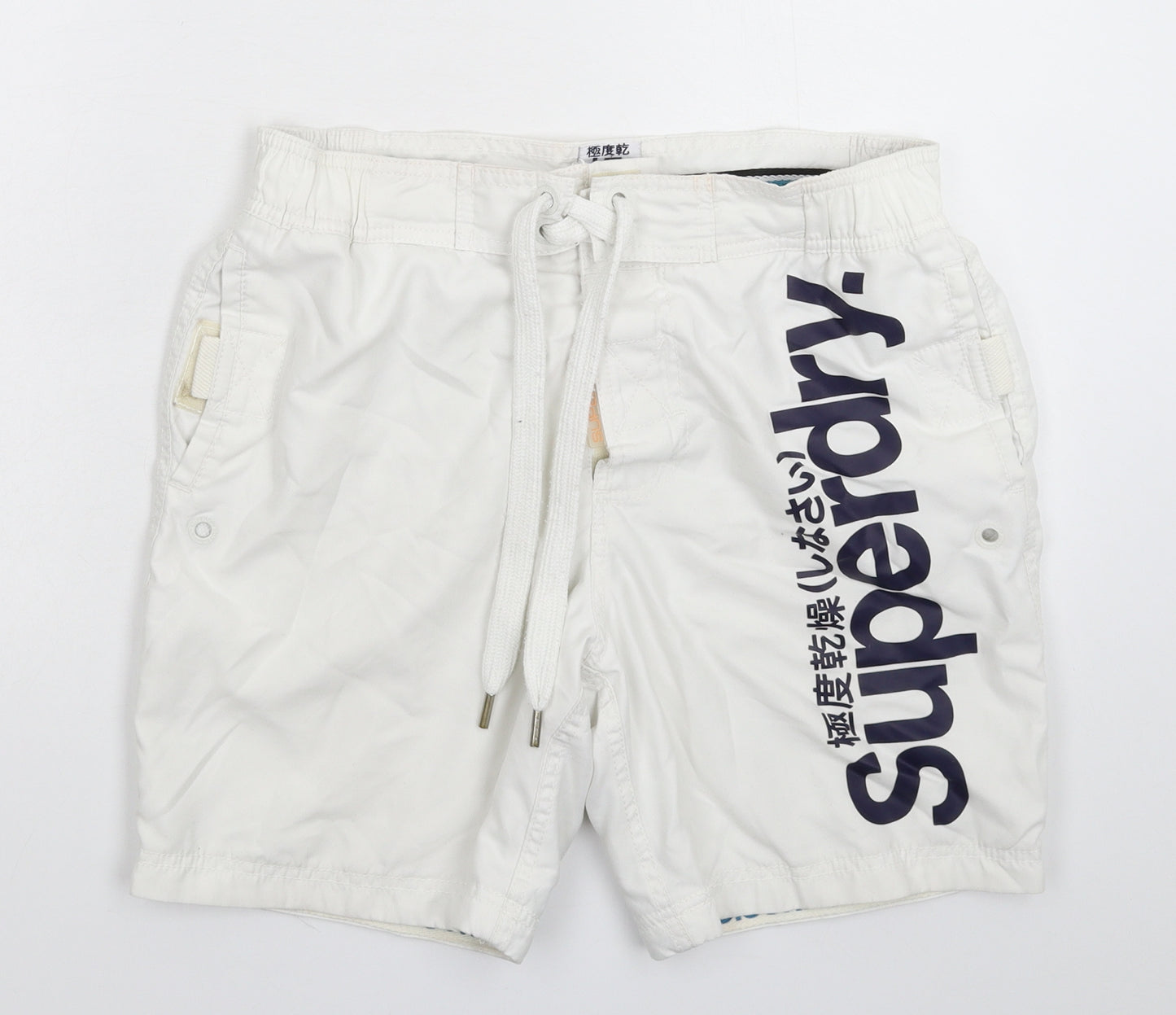 Superdry Mens White   Bermuda Shorts Size M