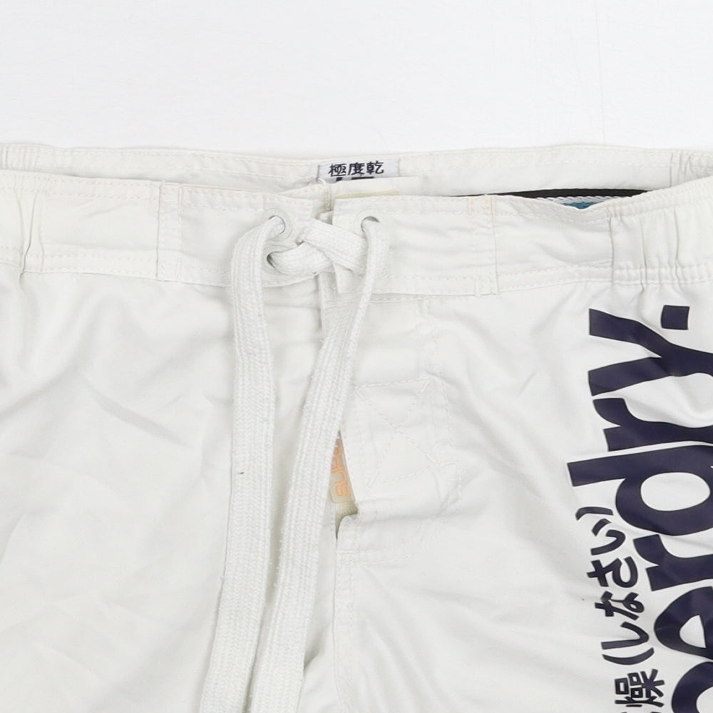 Superdry Mens White   Bermuda Shorts Size M