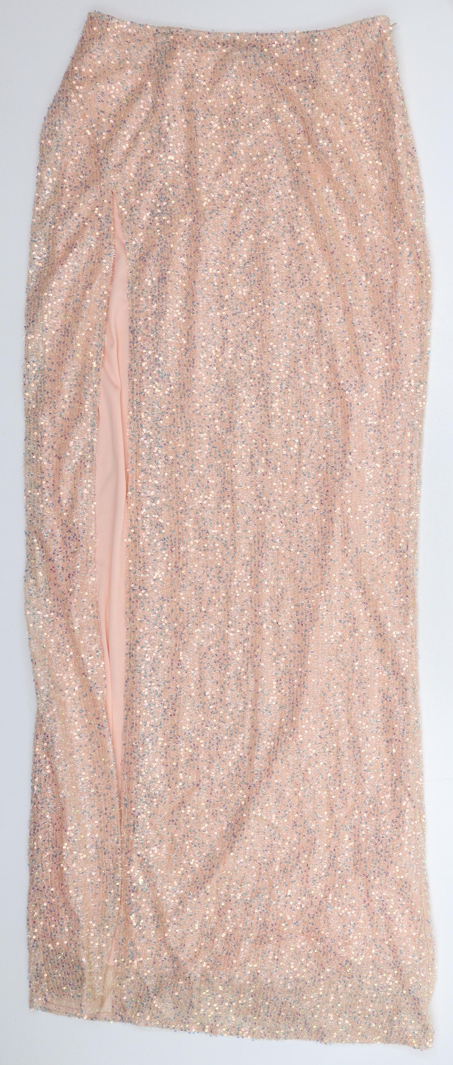 Boohoo Womens Beige   Maxi Skirt Size 12