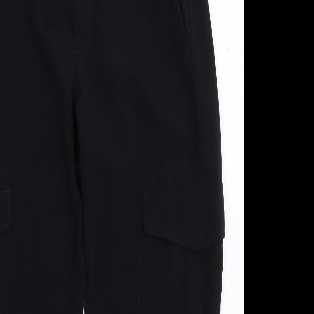 Zara Womens Black   Cargo Trousers Size M L26 in