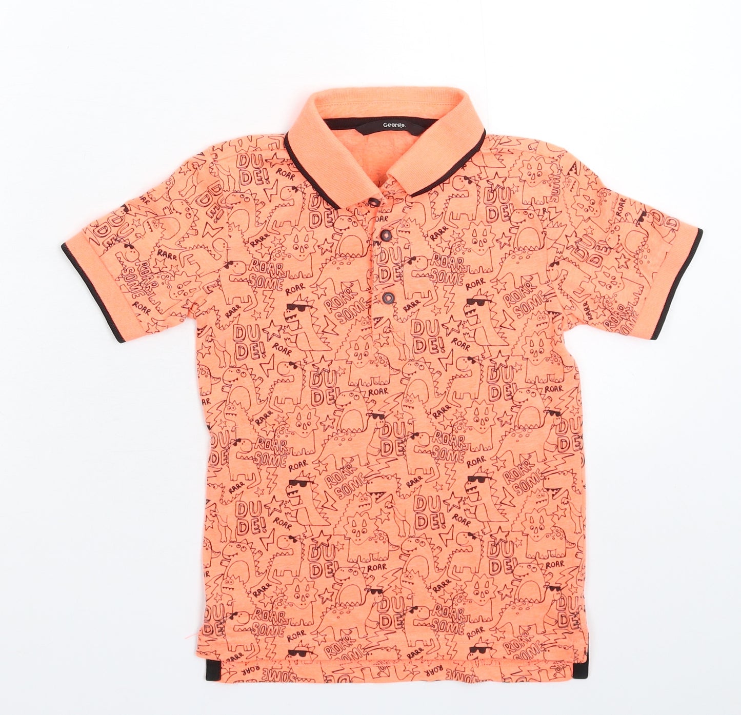 George Boys Pink   Basic Polo Size 5-6 Years