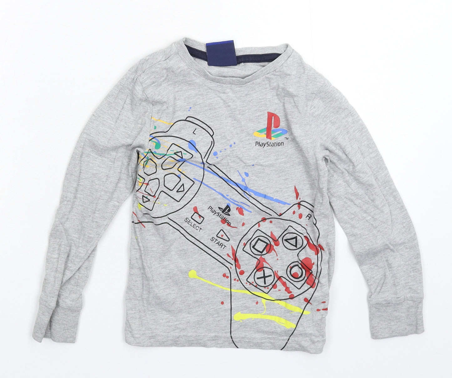 NEXT Boys Grey   Basic T-Shirt Size 5 Years  - Playstation