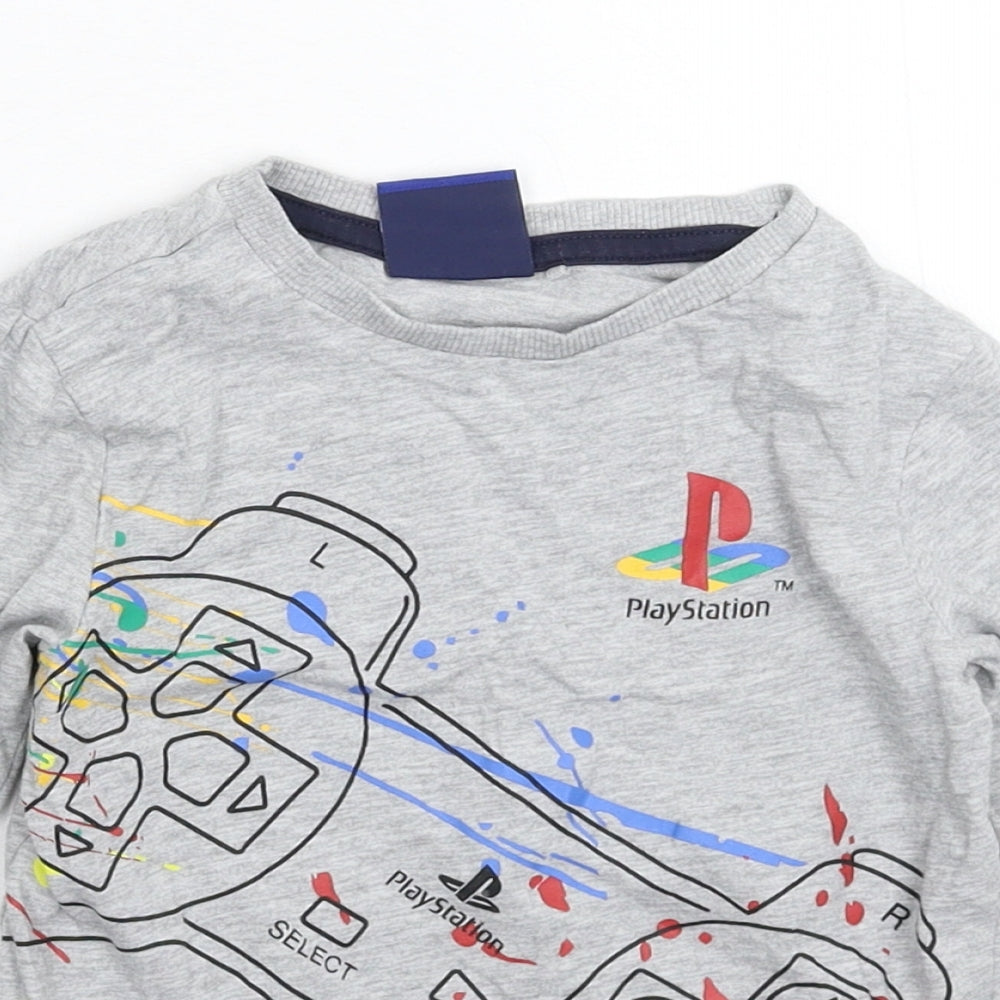 NEXT Boys Grey   Basic T-Shirt Size 5 Years  - Playstation
