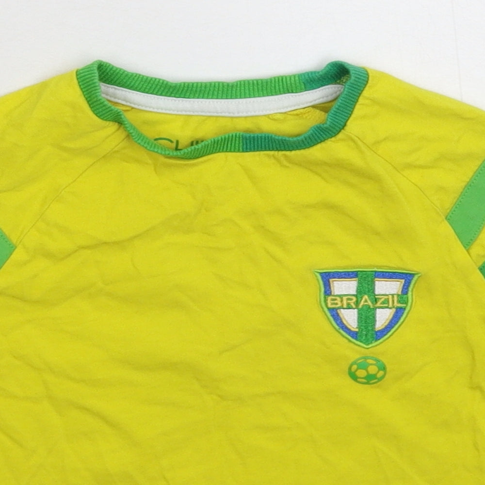 NEXT Boys Yellow   Basic T-Shirt Size S  - Brazil