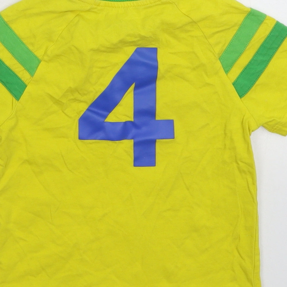 NEXT Boys Yellow   Basic T-Shirt Size S  - Brazil