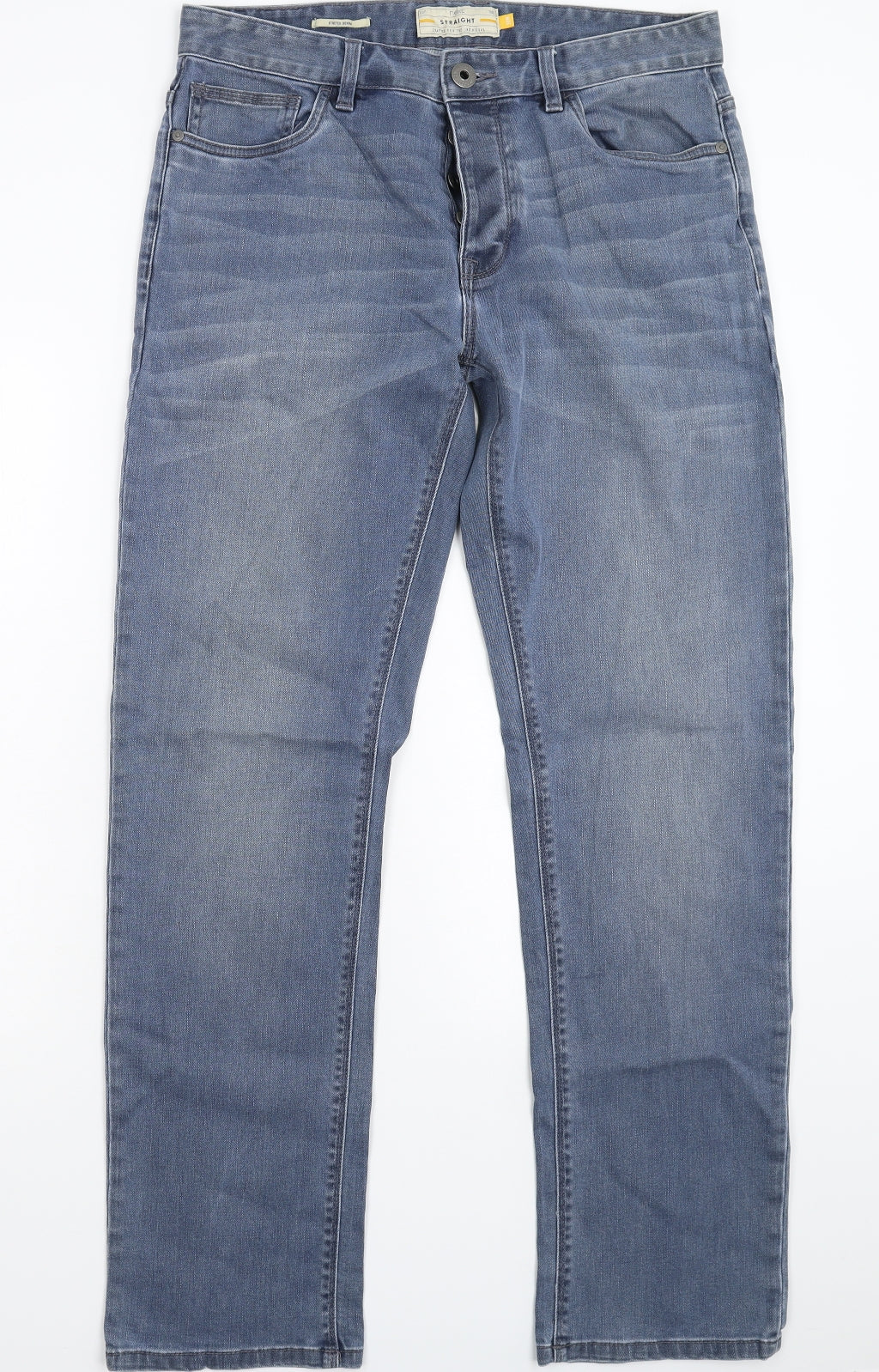 NEXT Mens Blue  Denim Straight Jeans Size 32 L32 in