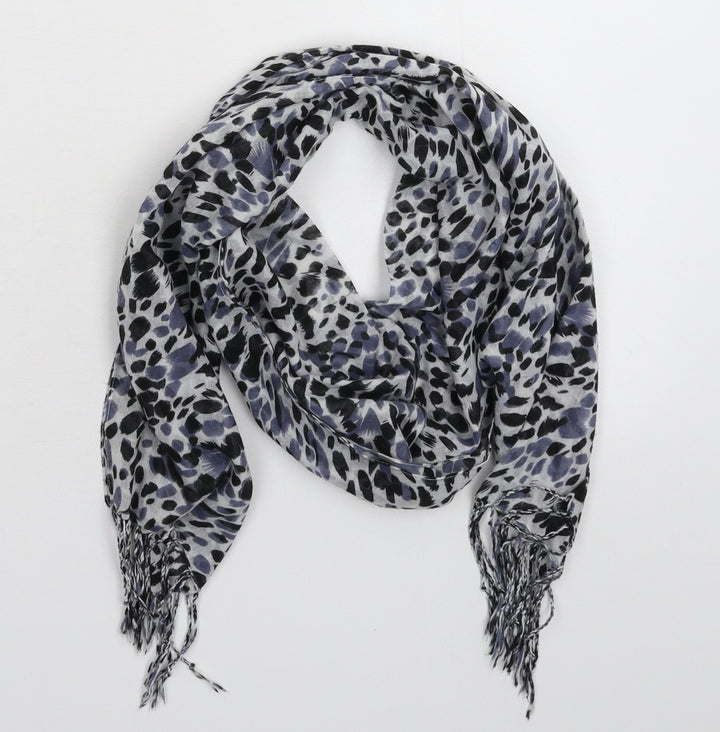 Preworn Womens Multicoloured Animal Print Knit Scarf
