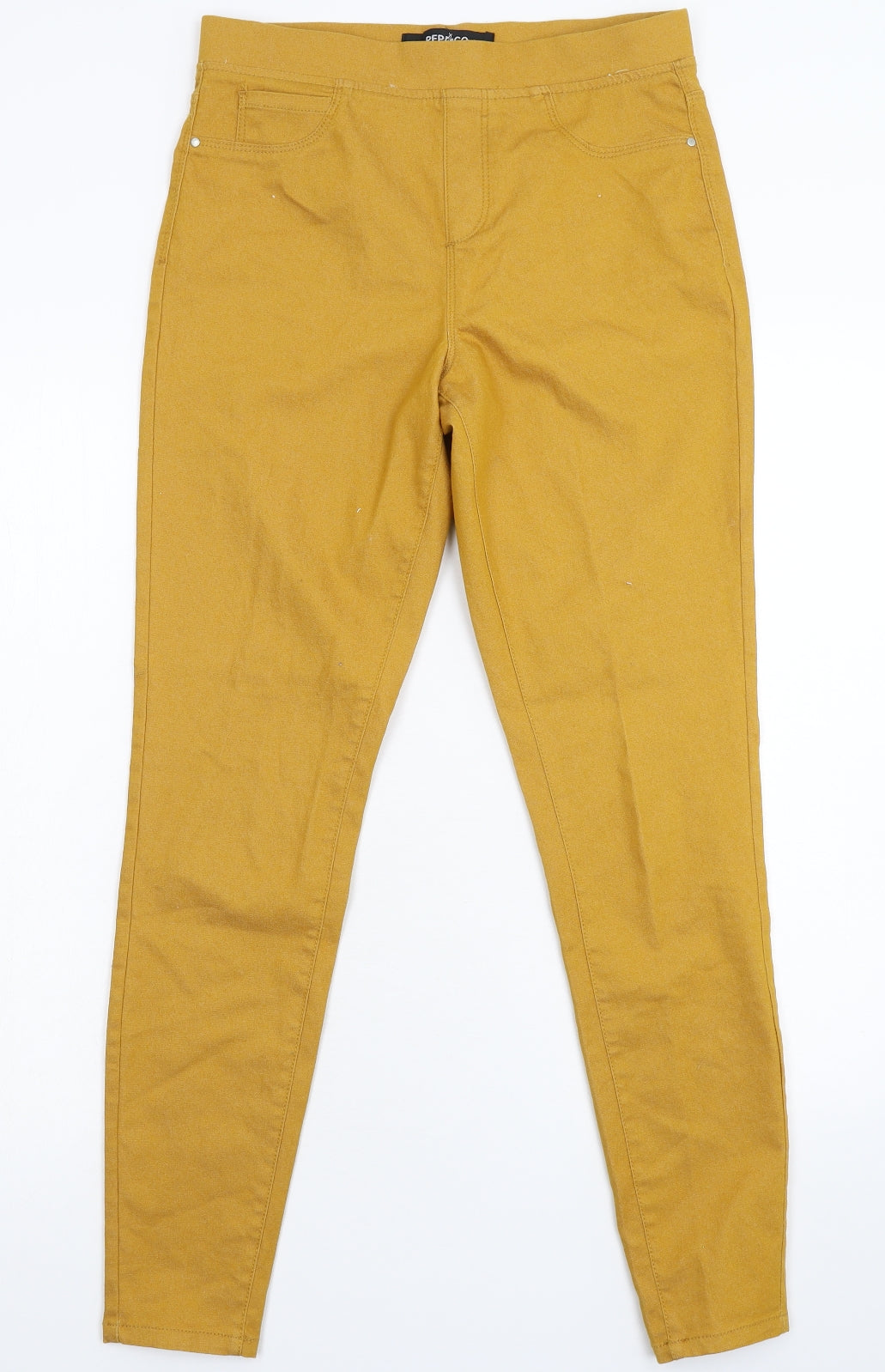 Pep&Co Womens Beige  Denim Jegging Jeans Size 8 L28 in