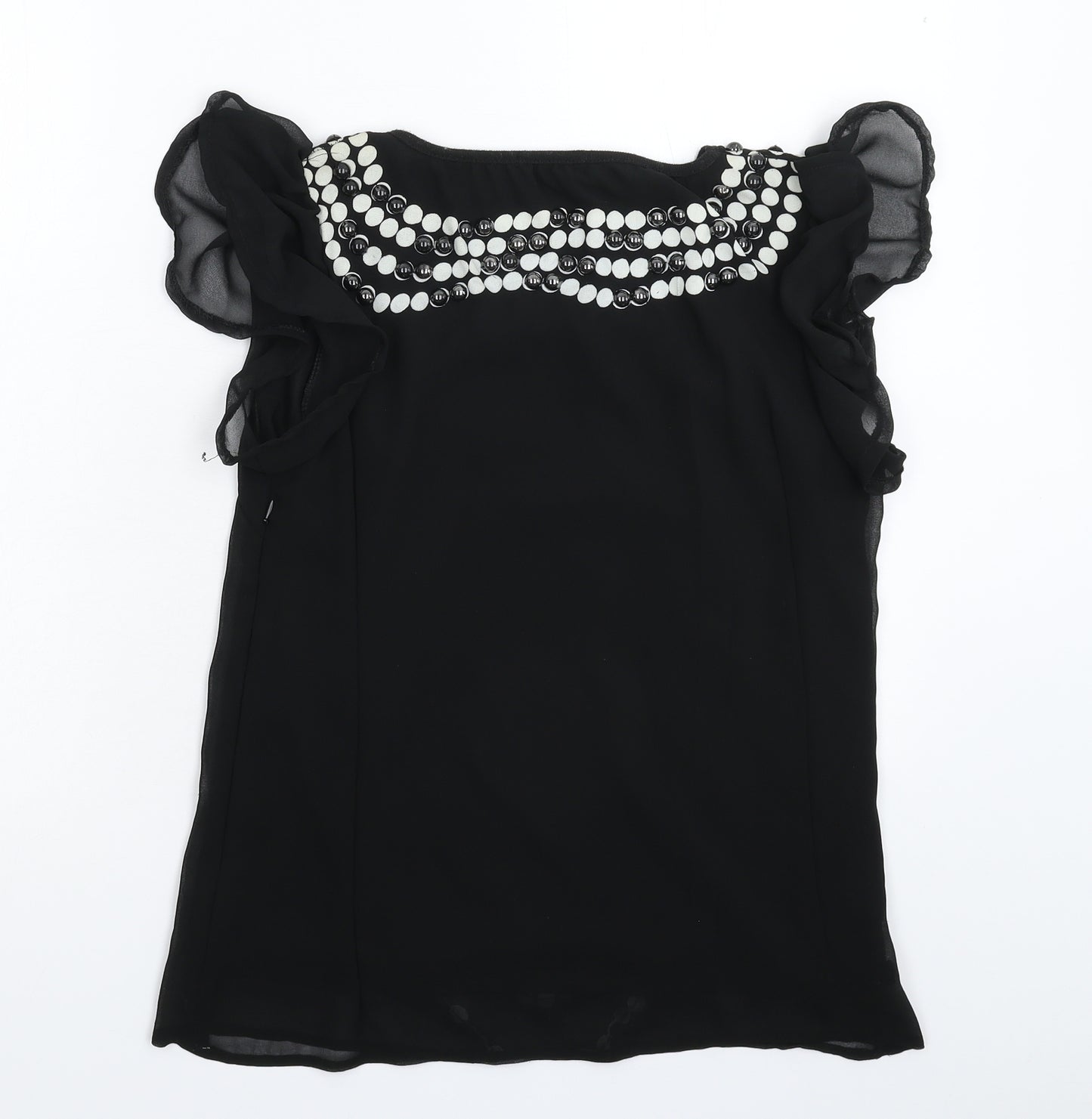 Club L Womens Black   Basic Blouse Size M