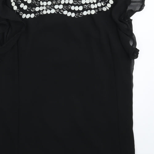 Club L Womens Black   Basic Blouse Size M