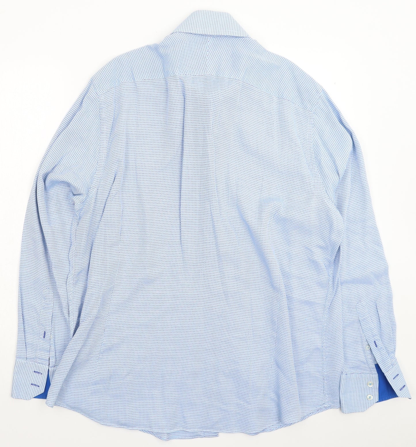 Hawes & Curtis Mens Blue    Dress Shirt Size 2XL