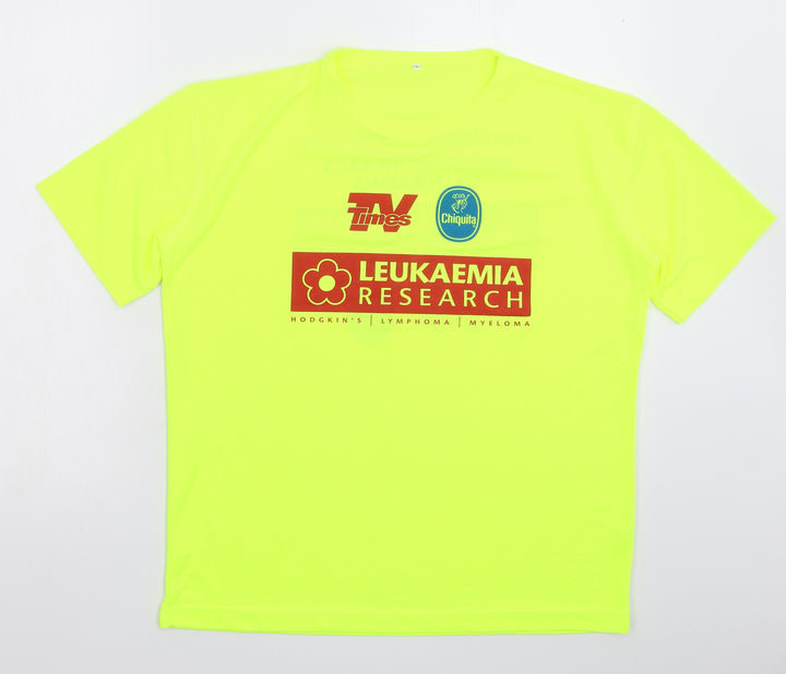 Preworn Mens Yellow   Jersey T-Shirt Size L
