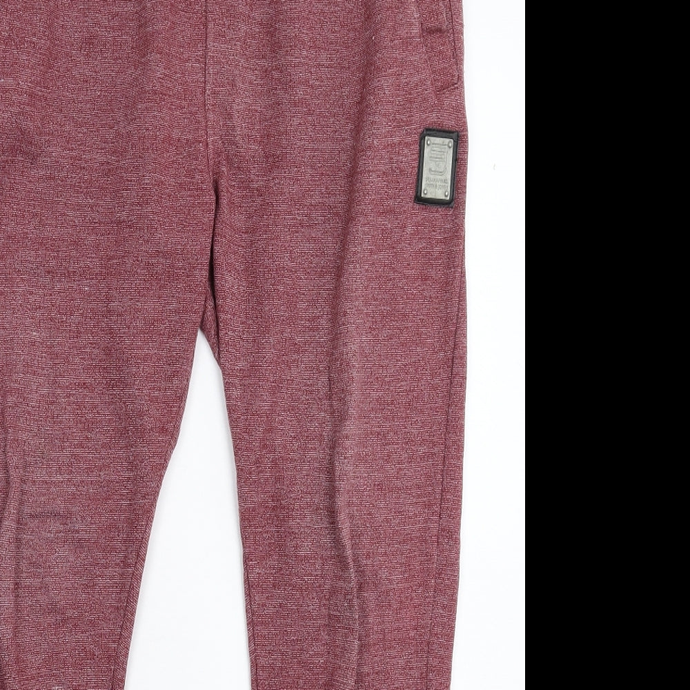 Smith & Jones Mens Red   Jogger Trousers Size L L29 in