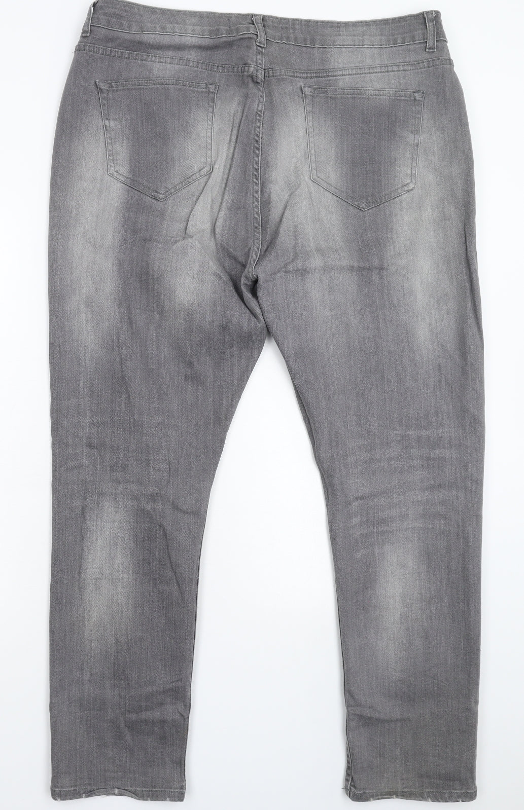 Pep&Co Womens Grey  Denim Straight Jeans Size 20 L28 in