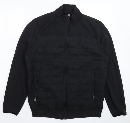 Front view of Matalan men’s black jacket, size L