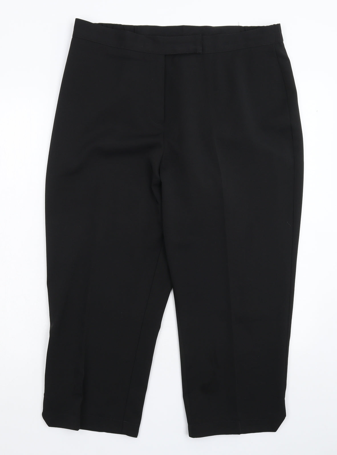 Wardrobe Womens Black   Cropped Trousers Size 16 L23 in