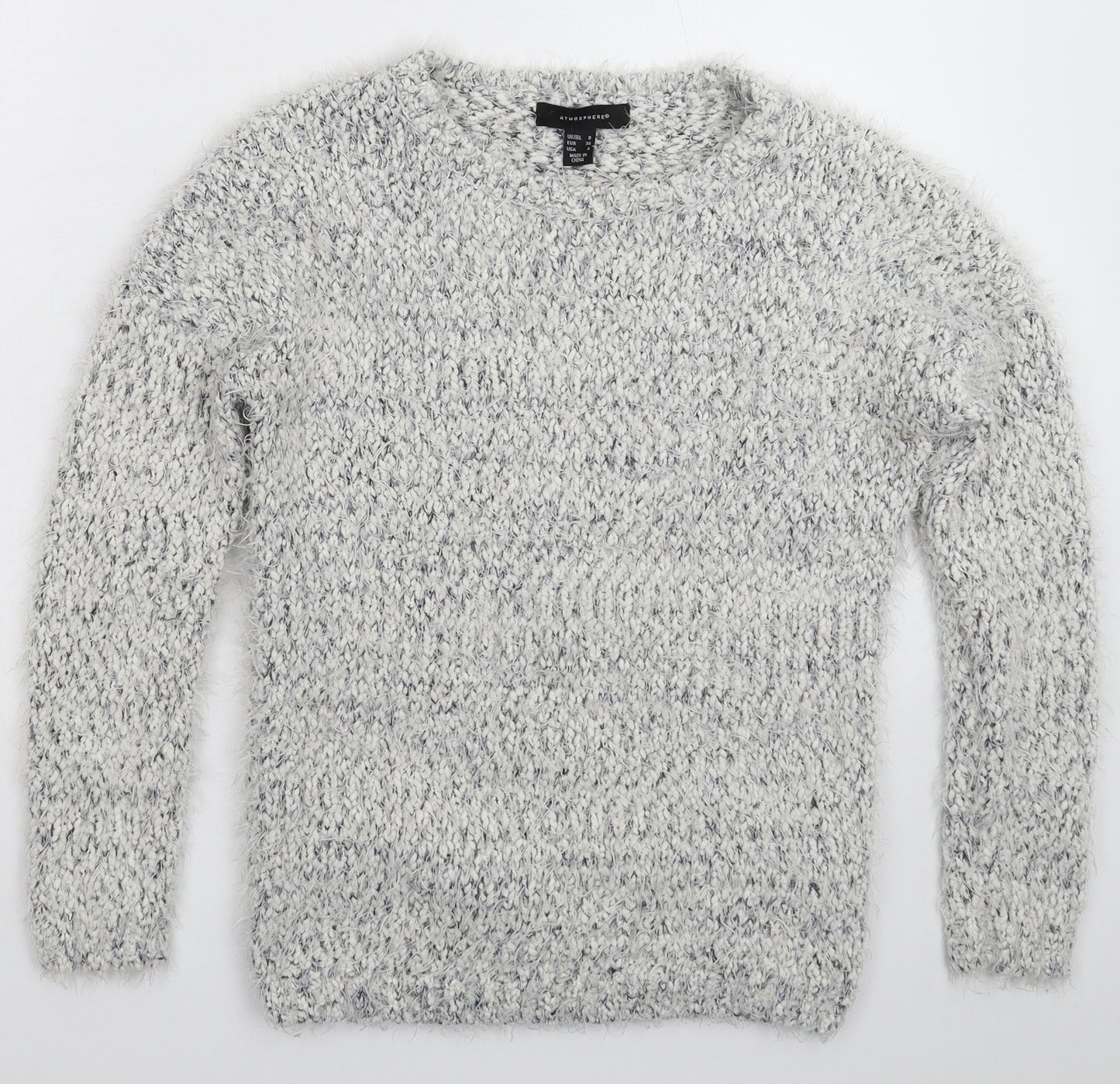 Atmosphere Womens Grey  Knit Pullover Jumper Size 8