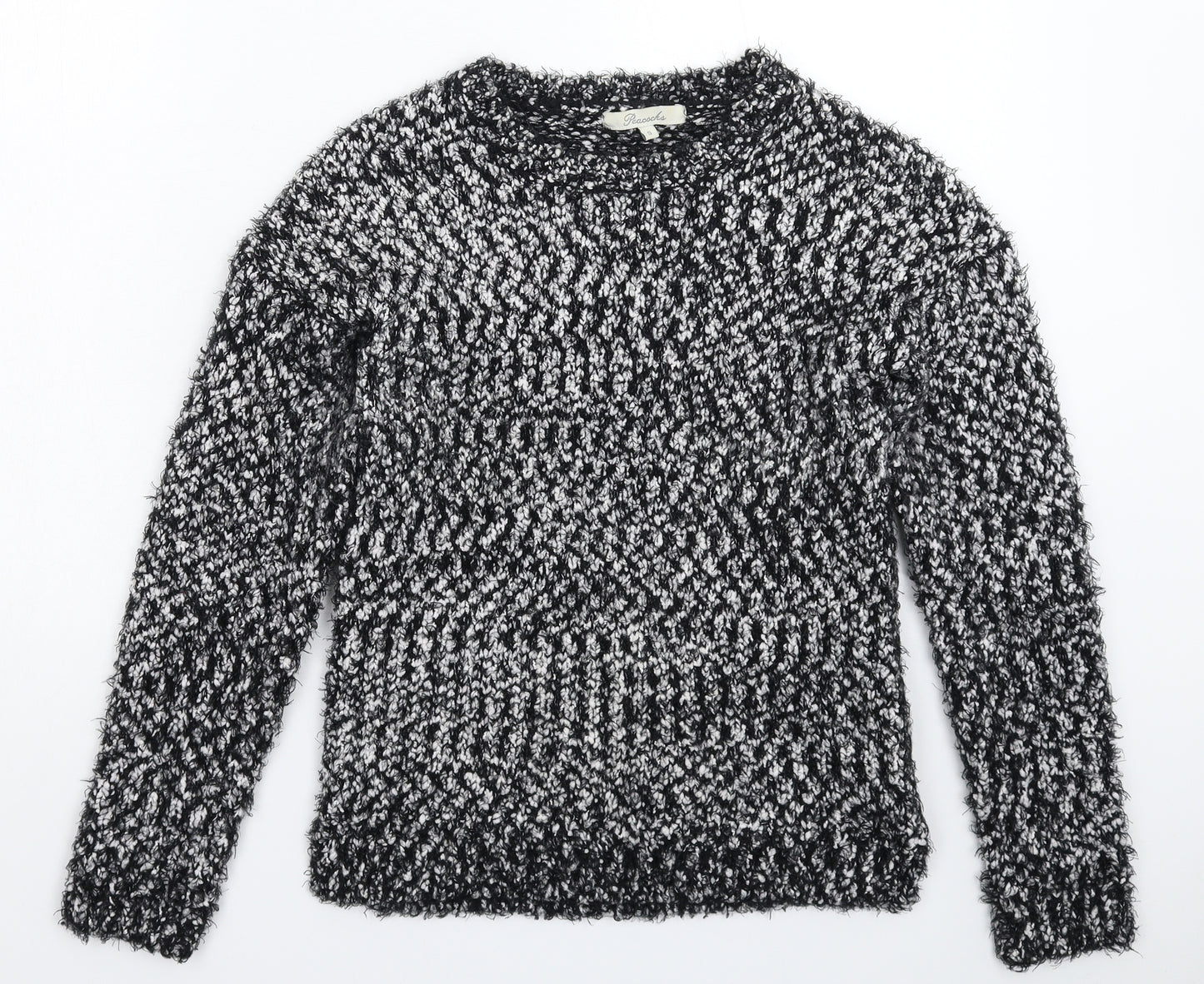 Peacocks Womens Grey  Knit Pullover Jumper Size S