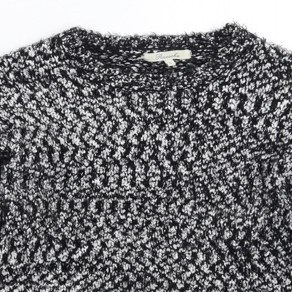 Peacocks Womens Grey  Knit Pullover Jumper Size S