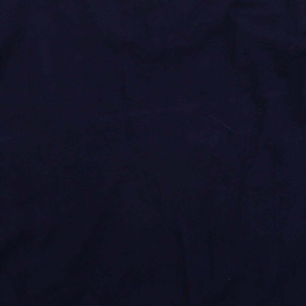 Yumi Womens Blue Floral Knit Pullover Jumper Size M  - Oversized