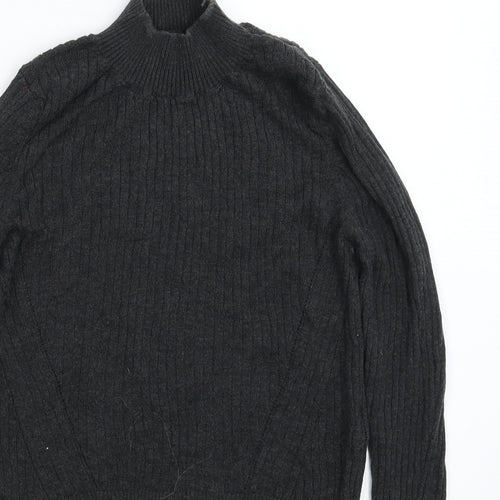 Topshop Womens Grey  Knit Pullover Jumper Size 10