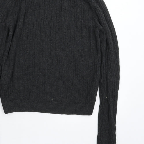 Topshop Womens Grey  Knit Pullover Jumper Size 10