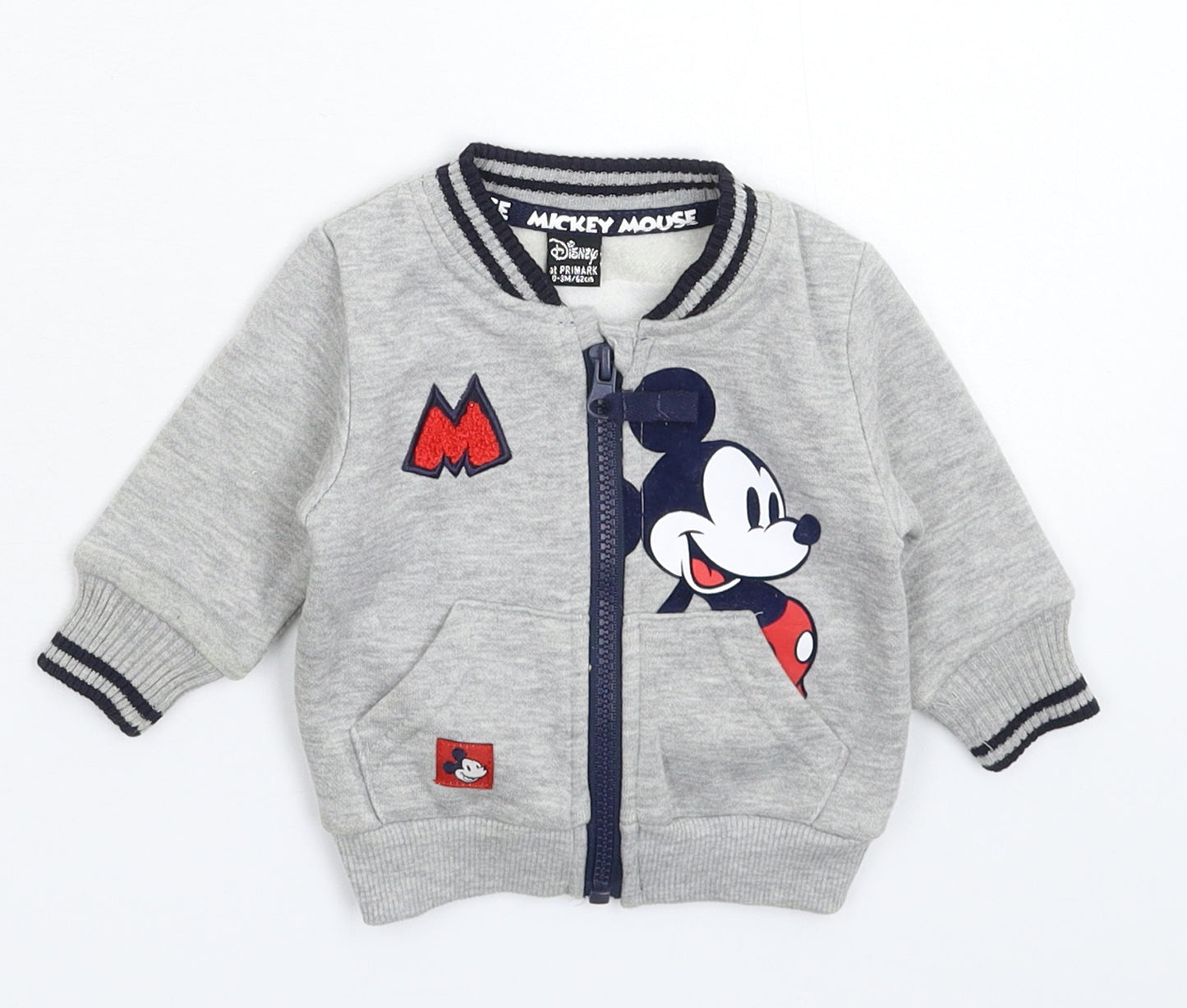 Primark Baby Grey   Track Jacket Jacket Size 0-3 Months  - Disney