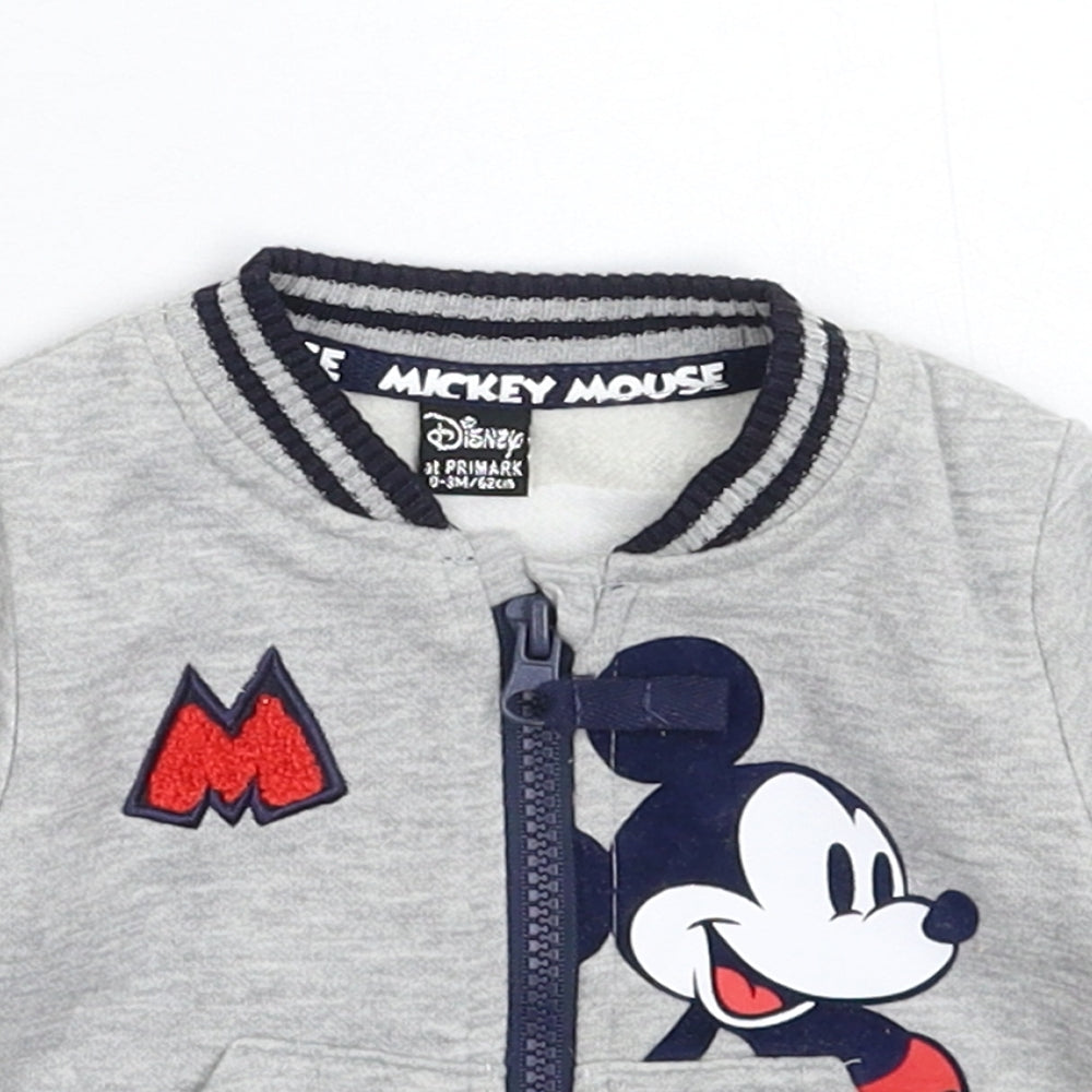 Primark Baby Grey   Track Jacket Jacket Size 0-3 Months  - Disney