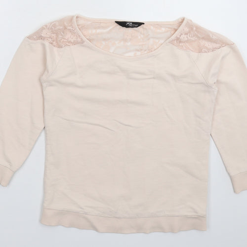 Jane Norman Womens Beige   Pullover Sweatshirt Size 10