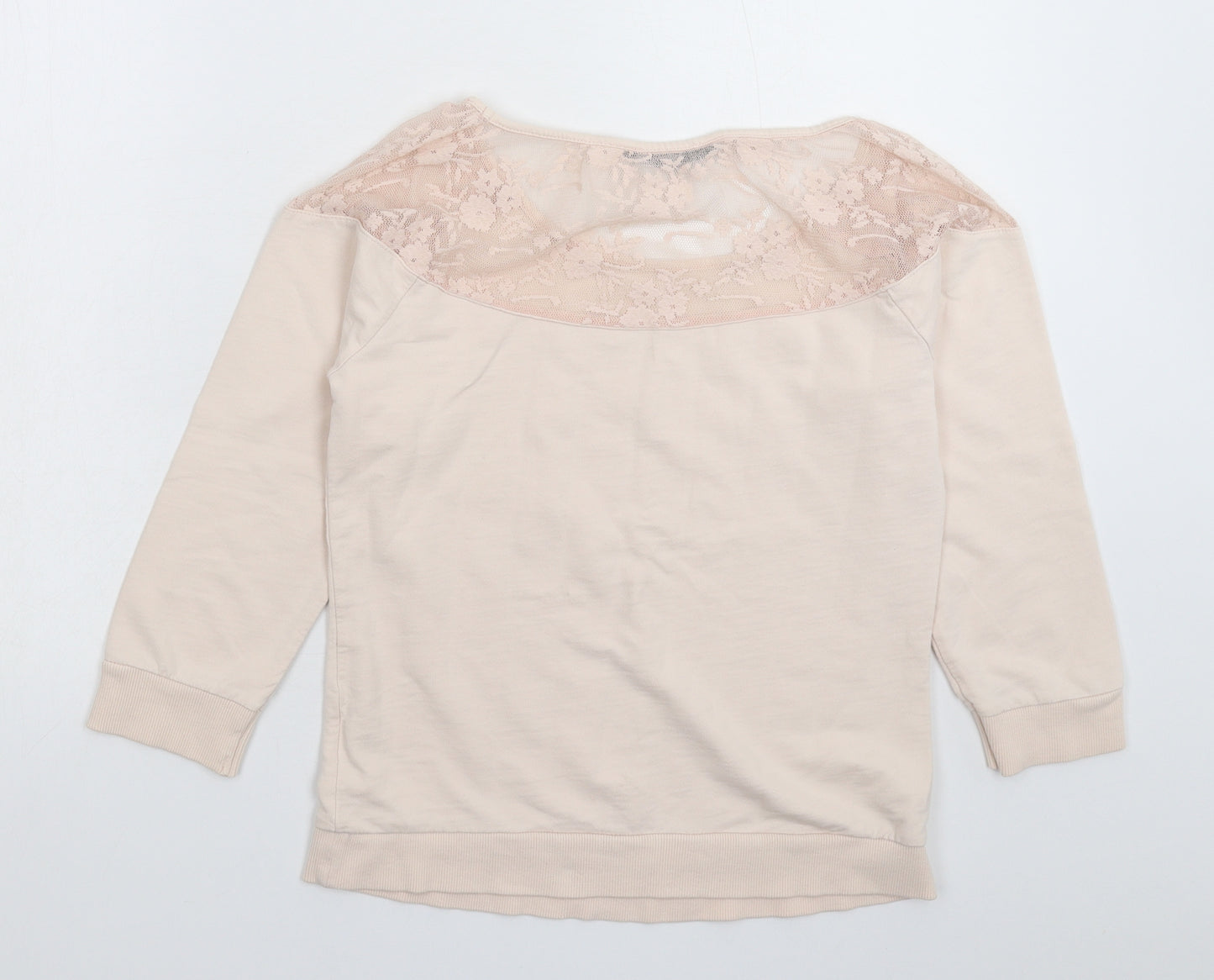 Jane Norman Womens Beige   Pullover Sweatshirt Size 10