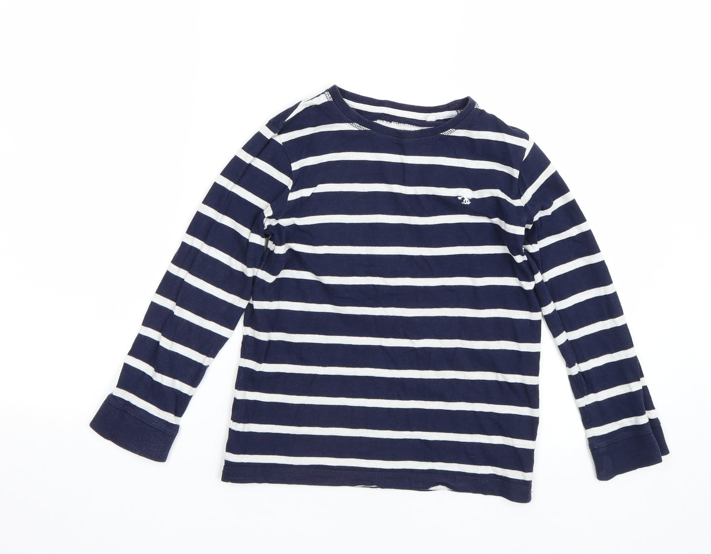 NEXT Boys Blue Striped  Basic T-Shirt Size 6 Years