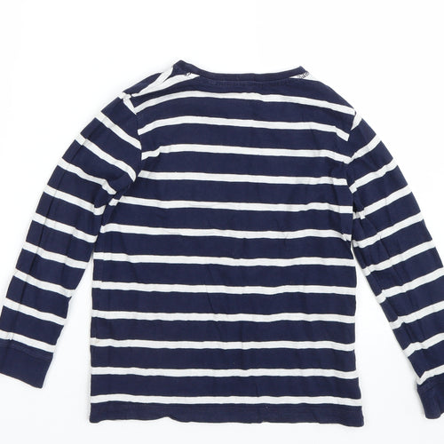 NEXT Boys Blue Striped  Basic T-Shirt Size 6 Years