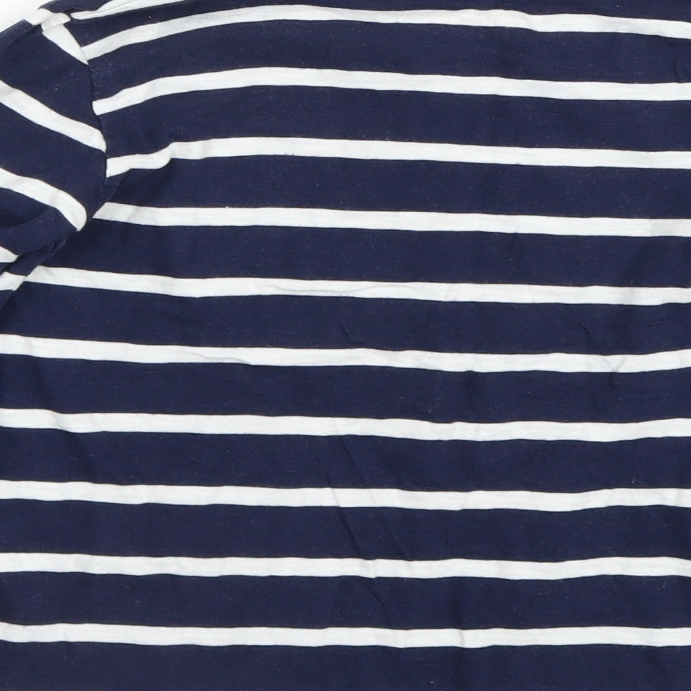 NEXT Boys Blue Striped  Basic T-Shirt Size 6 Years