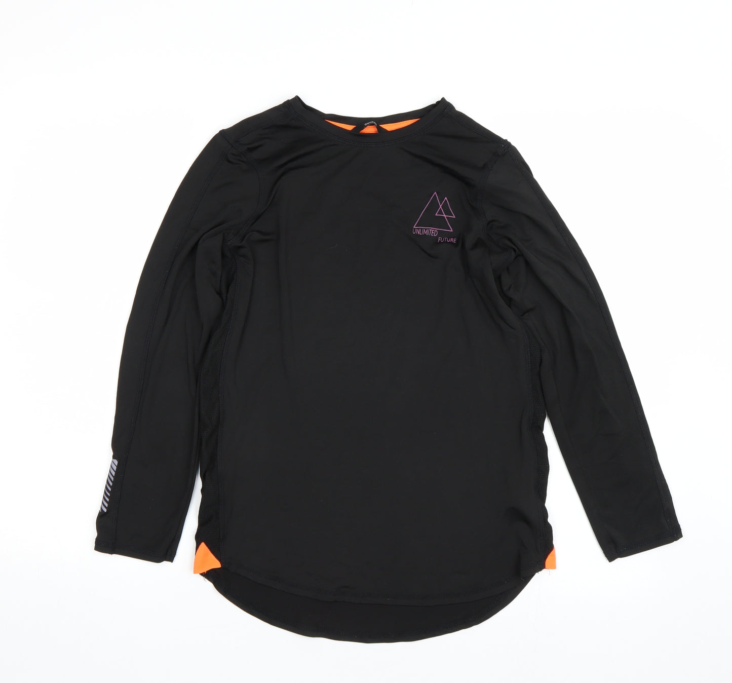 George Boys Black   Basic T-Shirt Size 11-12 Years