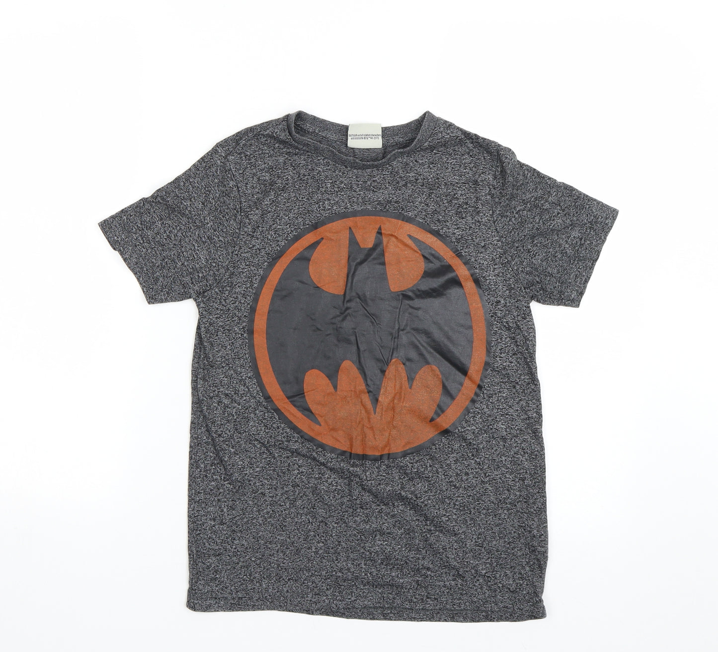 Batman Boys Grey   Basic T-Shirt Size 9-10 Years  - Batman