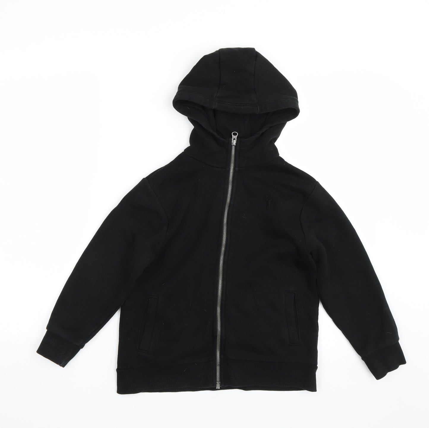 NEXT Boys Black   Full Zip Hoodie Size 8 Years