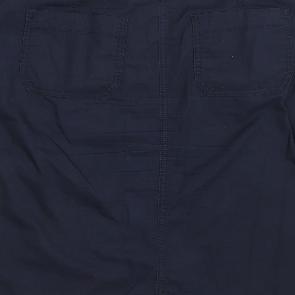 M&S Womens Blue   Cargo Skirt Size 10