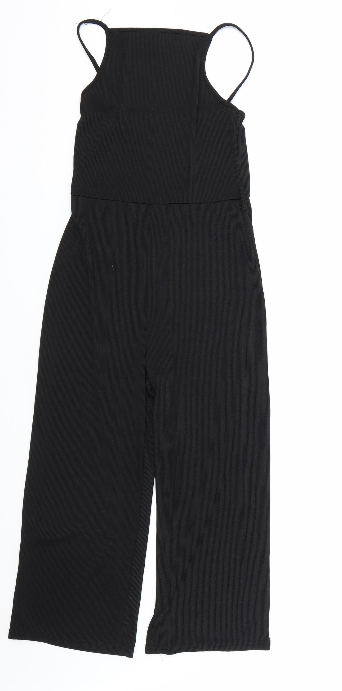 Boohoo Womens Black   Jumpsuit One-Piece Size 10 L20 in