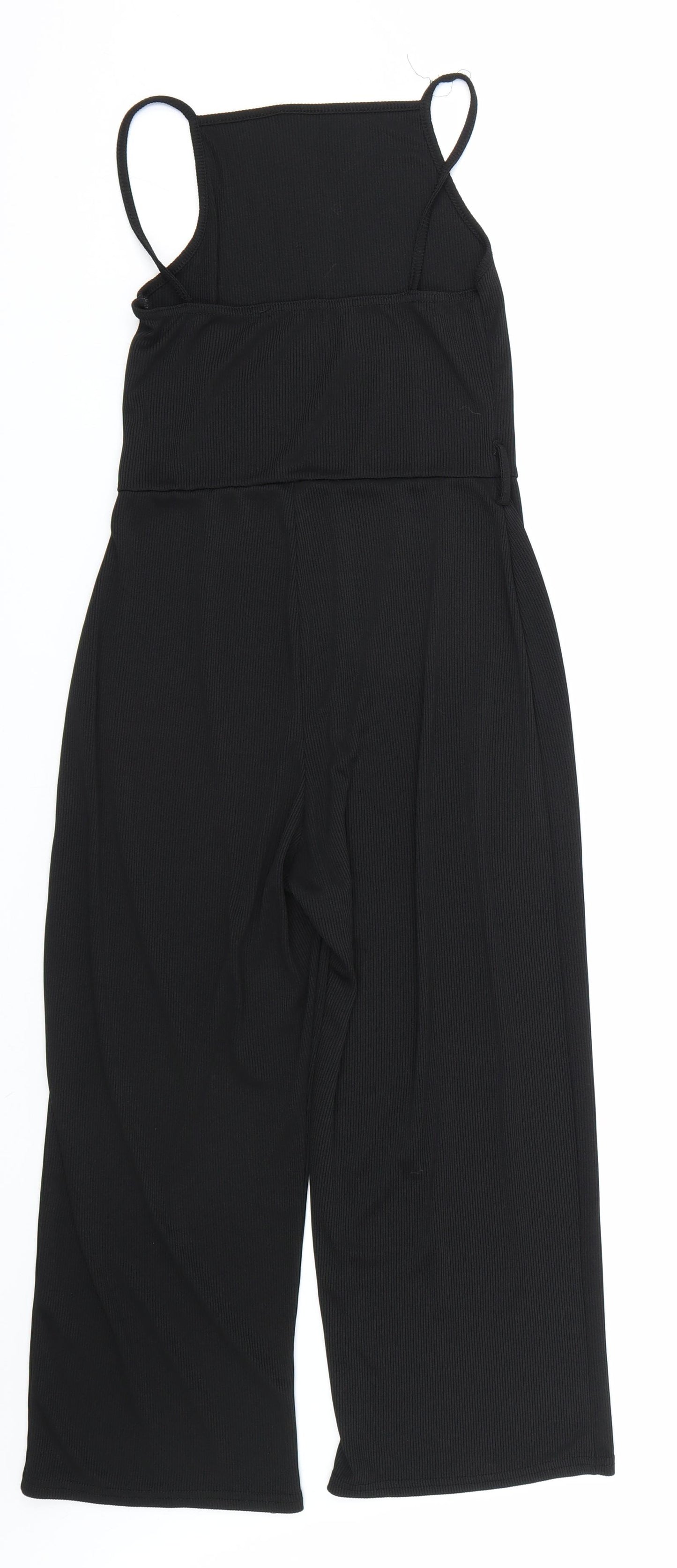 Boohoo Womens Black   Jumpsuit One-Piece Size 10 L20 in