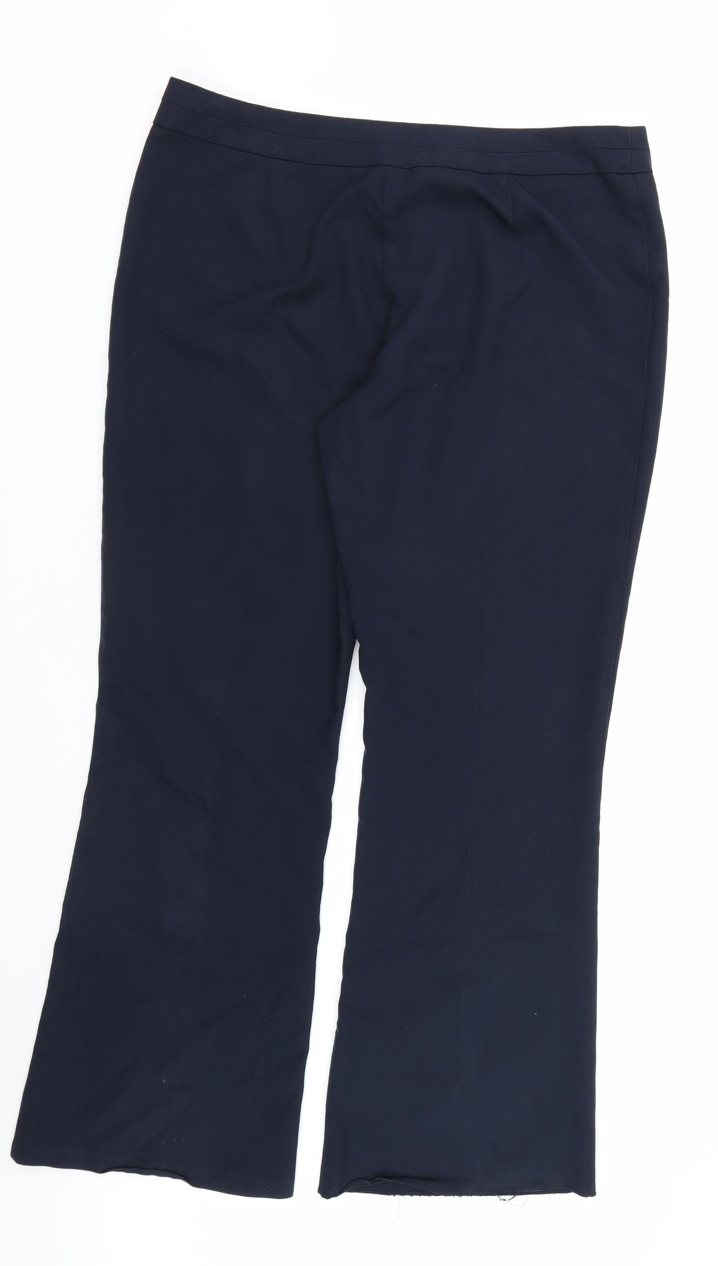 Boohoo Womens Blue   Capri Trousers Size 18 L30 in