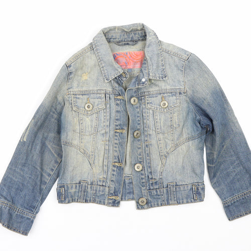 New Look Girls Blue  Denim Jacket  Size 10 Years