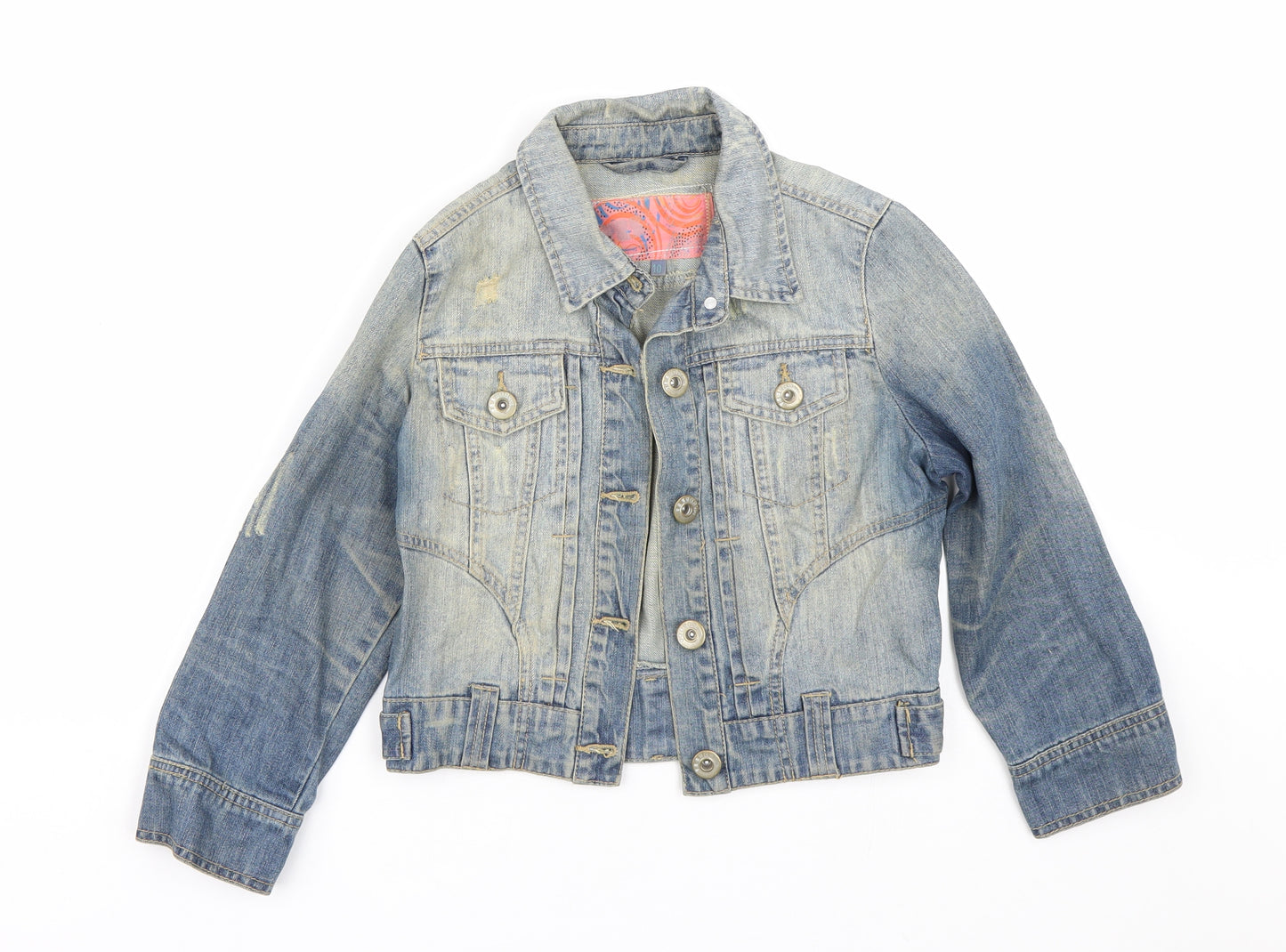 New Look Girls Blue  Denim Jacket  Size 10 Years