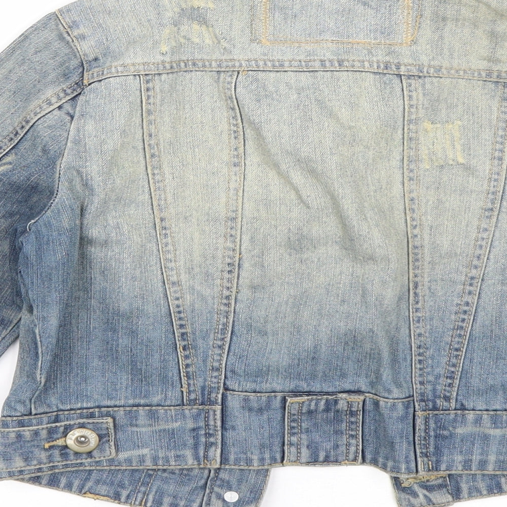 New Look Girls Blue  Denim Jacket  Size 10 Years