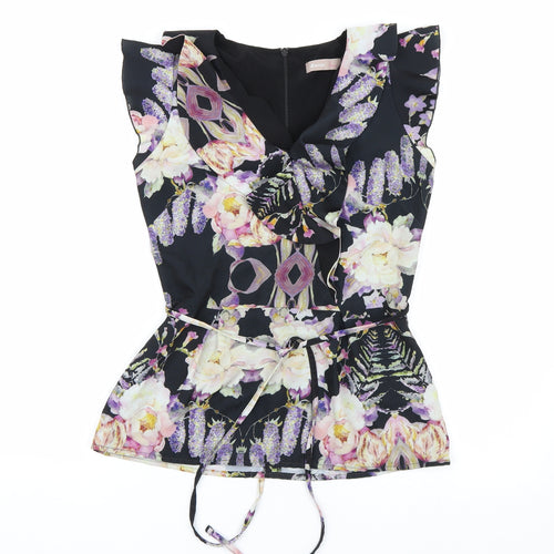 A wear Womens Multicoloured Floral  Basic Blouse Size 8