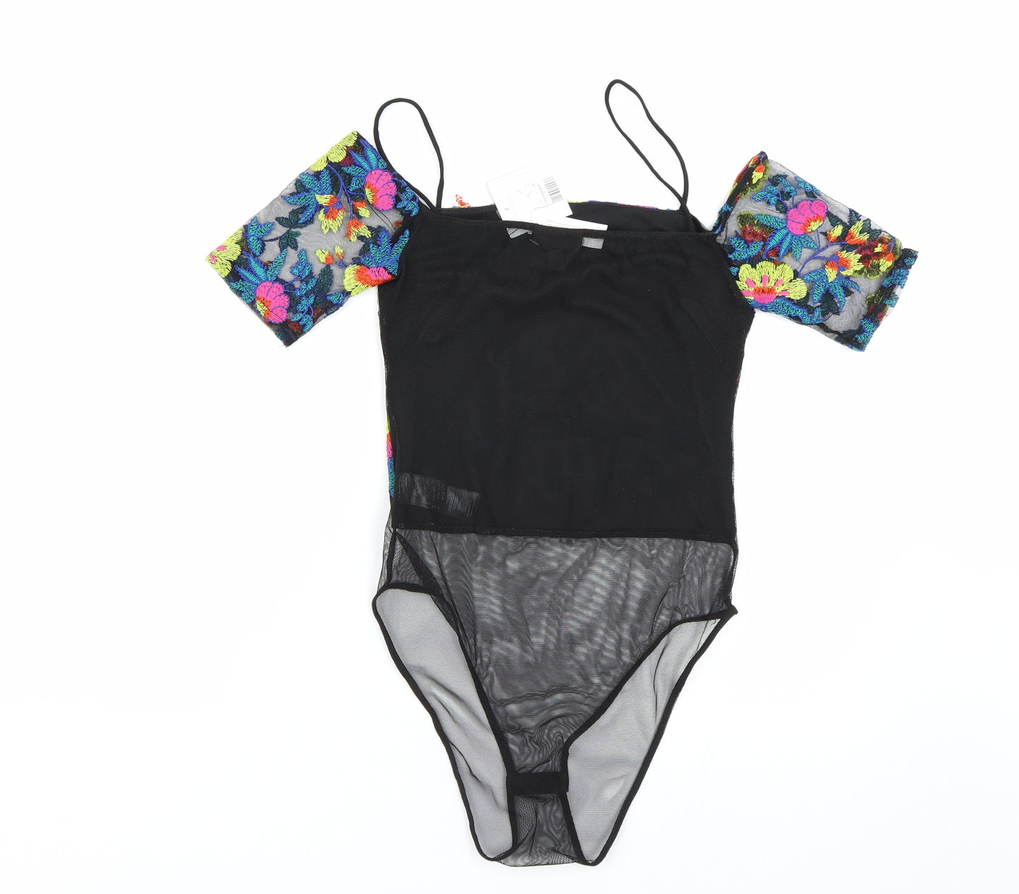 Topshop Womens Multicoloured Floral  Catsuit One-Piece Size 8
