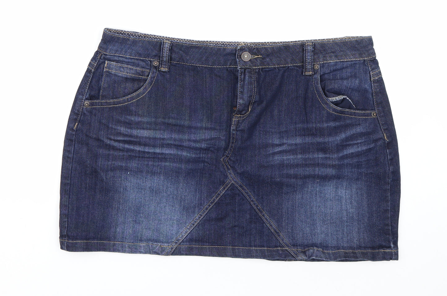 Red Herring Womens Blue  Denim Mini Skirt Size 20