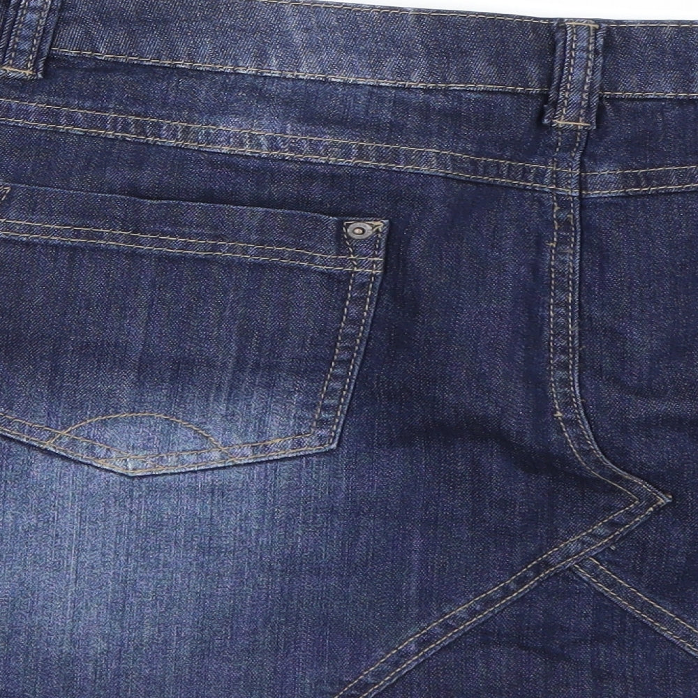 Red Herring Womens Blue  Denim Mini Skirt Size 20