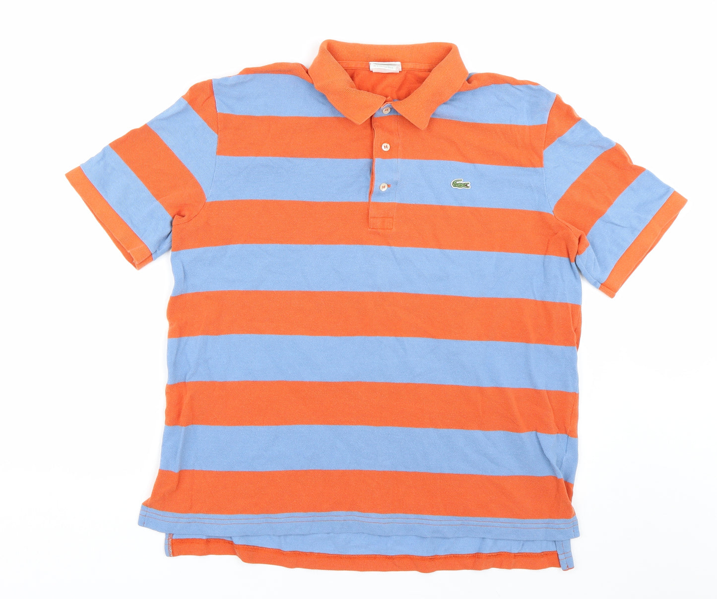 Lacoste Mens Multicoloured Striped   Polo Size M