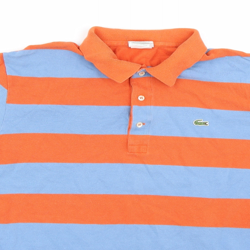 Lacoste Mens Multicoloured Striped   Polo Size M