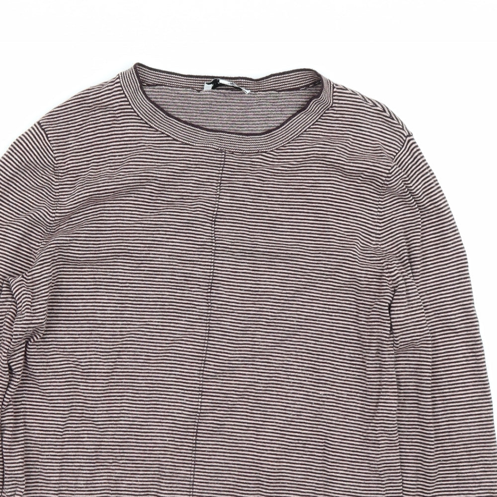 Warehouse Womens Red Striped  Pullover Jumper Size 16